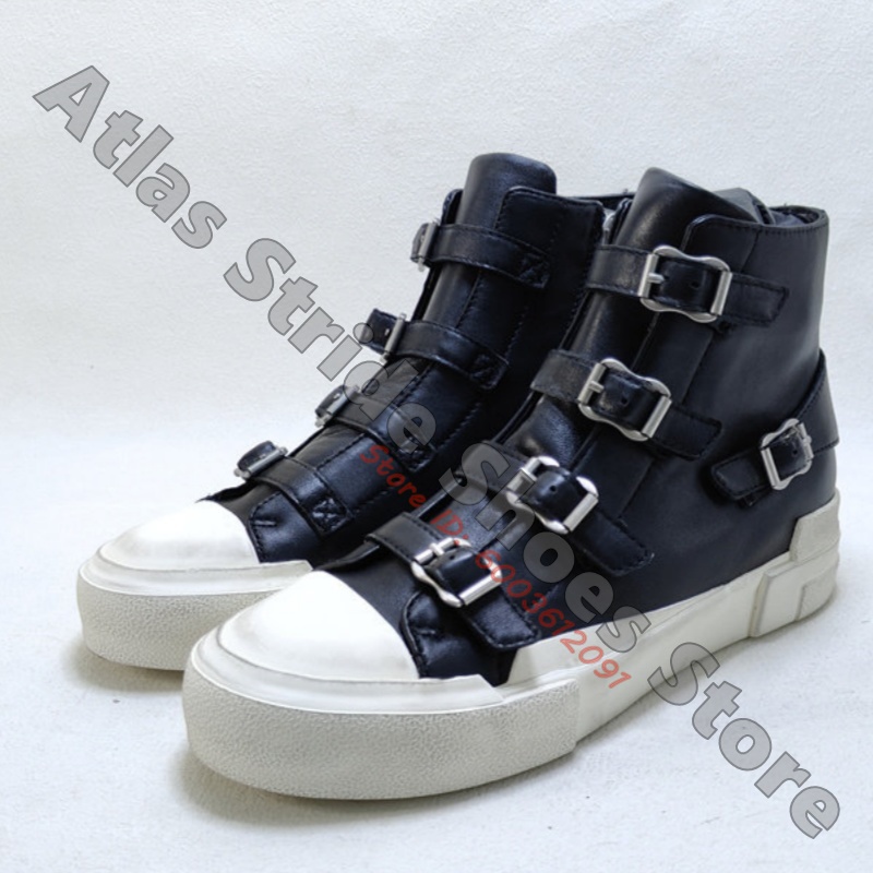 Mesh Strap Metal - Sneakers alte a contrasto con decorazioni