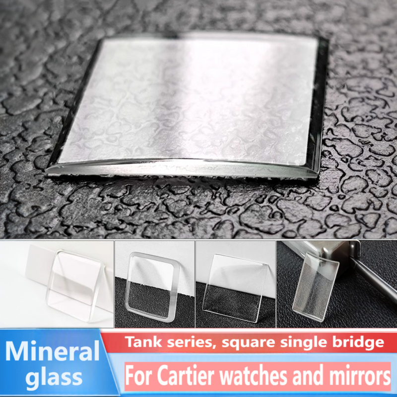 Cartier Watch Tank - Cristallo quadrato a ponte singolo per