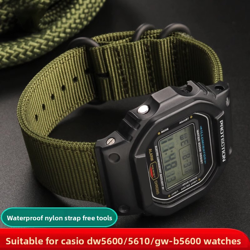 Casio Watch G-Shock Dw-5600 - Cinturino per orologio in nylon per