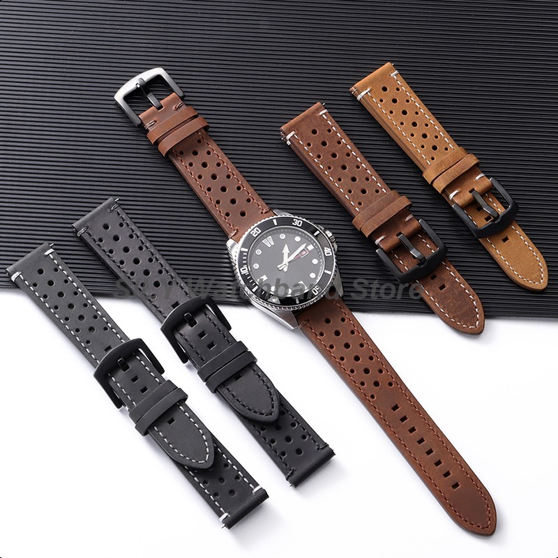 Suede Strap Watch - Per Seiko per Omega cinturino in