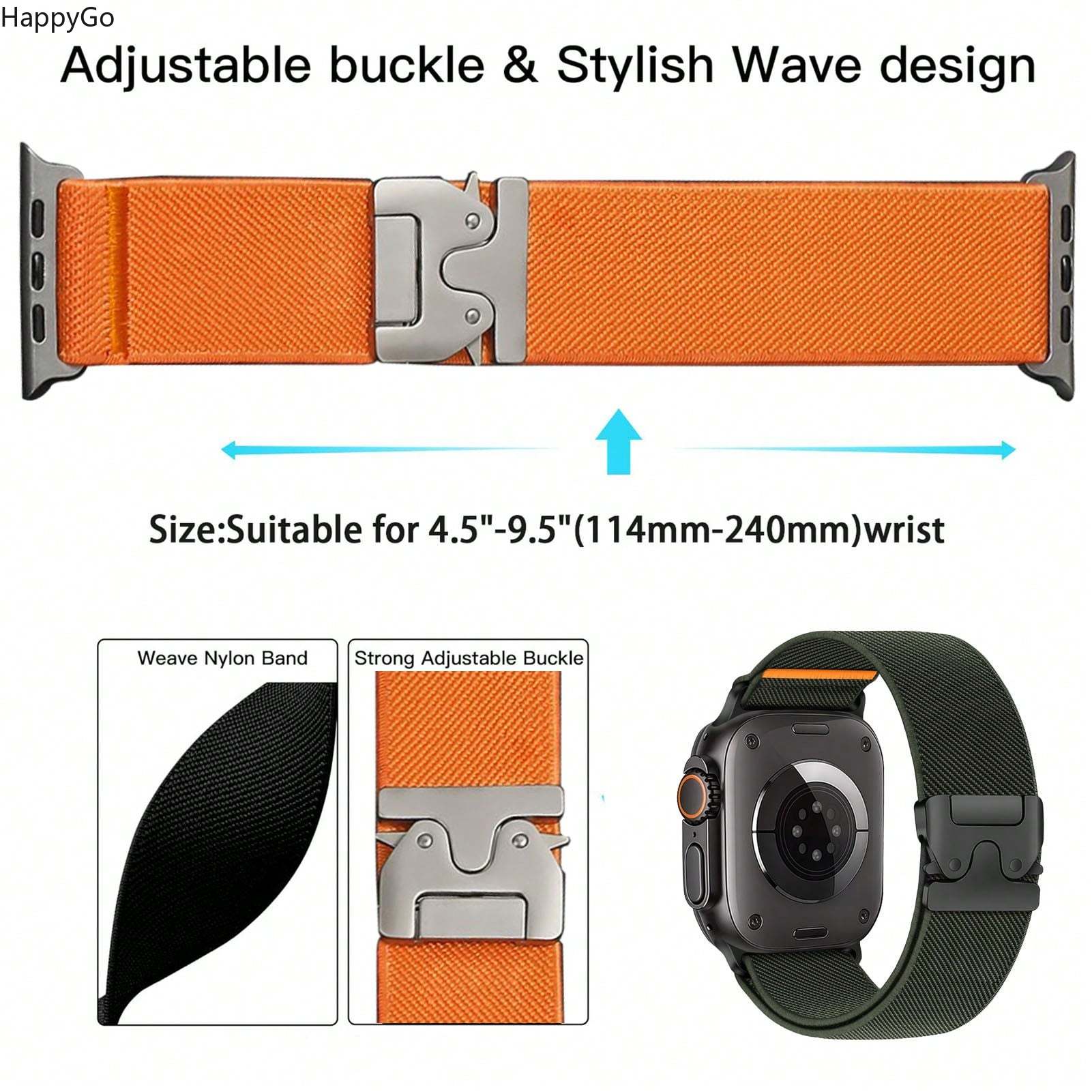 Parachute Strap Elastic - Cinturino da polso largo ed elastico