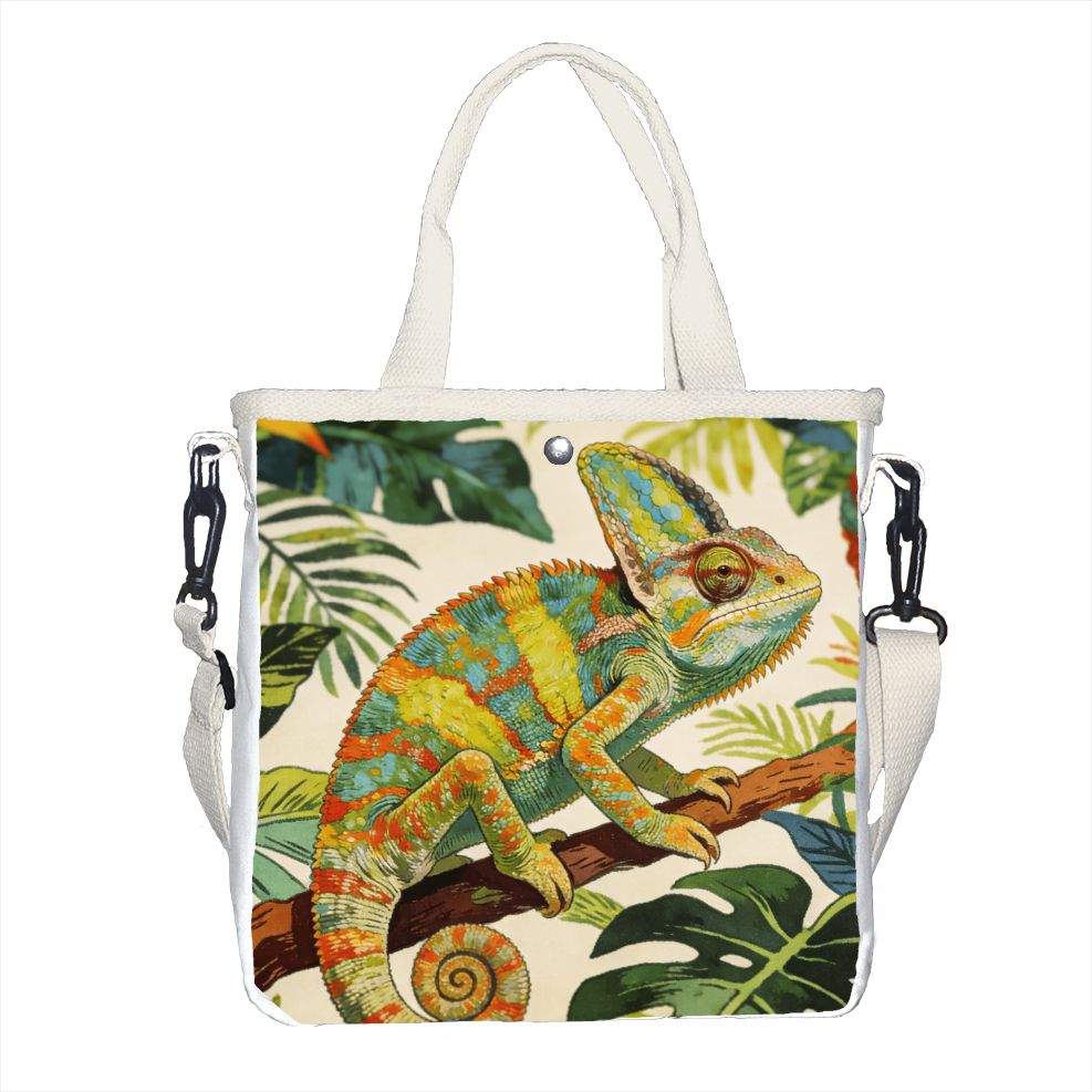 Tropic Strap Vintage - Borsa tote vintage con motivo botanico